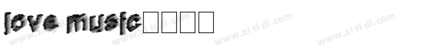 love music字体转换